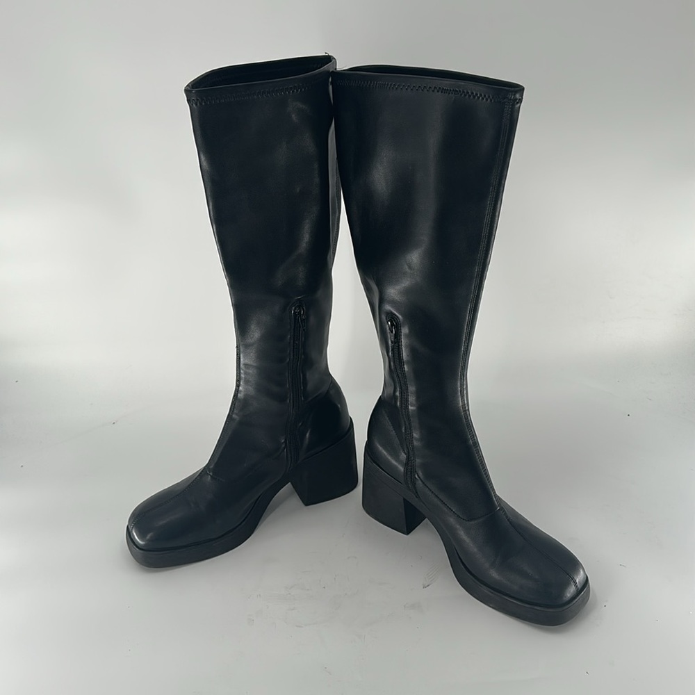 Women’s Black Riding Boots - Picture 3 of 8